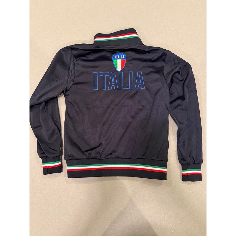 Infinity Italia Italy Youth Track Jacket Size 7/8 Black Embroidered - Picture 4 of 6